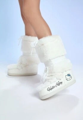 Botas de piel sintética Forever 21 Hello Kitty talla 7 Foto 1 de 4