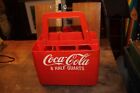 Vintage Coca Cola Coke Red Plastic Carrier Fits 6 Half Quarts Broken Handle 
