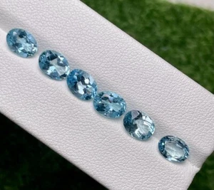 8.68CT Good collection 100% Natural Blue Topaz - Picture 1 of 3