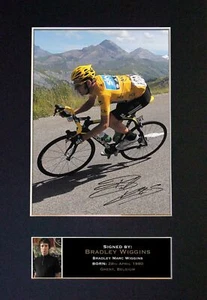 #277 Bradley Wiggins Reproducción Firma/Autógrafo Montado Fotografía Firmada - Imagen 1 de 2
