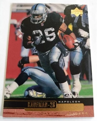 1999 Upper Deck Football card #159 Napoleon Kaufman Oakland Raiders  - Image 1 of 4