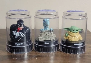 Good 2 Grow Pods Lot Of 3: Venom, The Child & Jurassic Park Blue - Picture 1 of 3