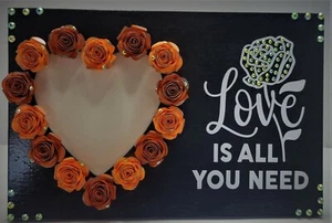 handmade picture frame 3.5 x 3.5, glossy finish  - Picture 1 of 2