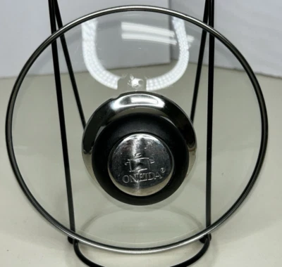 Oneida Acero Inoxidable y Vidrio Templado Transparente 6" Tapa de Repuesto Solo USADA Foto 1 de 4
