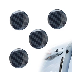 4× Car Door Lock Keyhole Protector Sticker Trim Cover Universal Accessories - Picture 1 of 4
