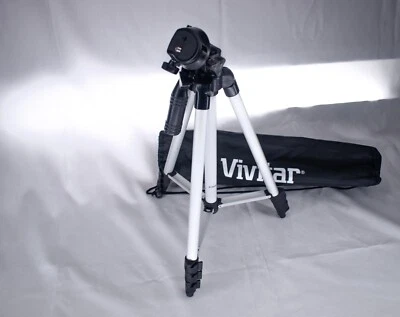 VIVITAR Photo Video Tripod50"  Aluminum Camera Tripod w/Bubble Level & Carryin - Image 1 of 2