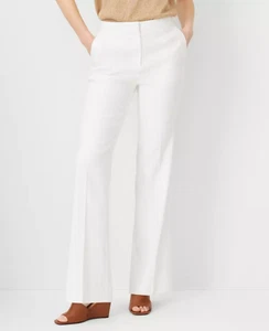 Ann Taylor $129 The High Rise Trouser Pant in Linen Blend Curvy Fit size 10 - Picture 1 of 8