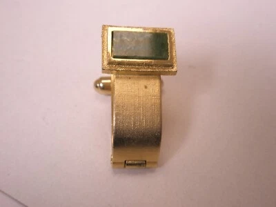 Jade PEQUEÑO Envolvente ÚNICO Vintage Gemelo Repuesto Perdido/Roto Zo53 Foto 1 de 4