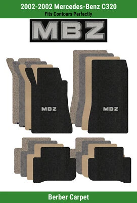 Alfombrillas delanteras y traseras Lloyd Berber para Mercedes-Benz C320 '02 con apliques MBZ Foto 1 de 4