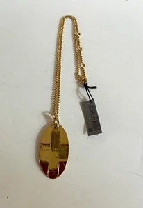 New Robert Lee Morris Soho Gold Plate Pendant Necklace Adjustable $98 - Picture 1 of 5