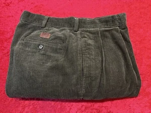 NWOT New Ralph Lauren Polo Traditional Andrew Corduroy Pants 35x30 Pleated Brown - Picture 1 of 13