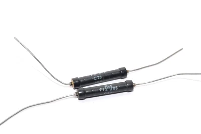 2x Widerstand von Welwyn Typ C23 Typ C23, 1 kOhm / 0.75 W, Panclimatic Resistor - Bild 1 von 4
