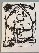 jean pierre pincemin lithographie gravure support surface 1991 numerotée 