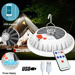 60W Solar Power Shed Light Bulb LED Portable Hanging Lamp Rechargeable +Remote* - Picture 1 of 11