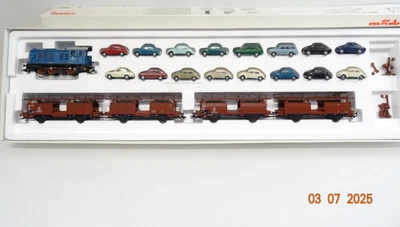 Märklin H0 28631 Autotransportzug VW Werk mit 16 PKW Delta in OVP JL1167 - Bild 1 von 4