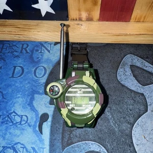 Kids Push To Talk Watch Has A Flashlight, Antenna, Decorative Compass Not Tested - Picture 1 of 2