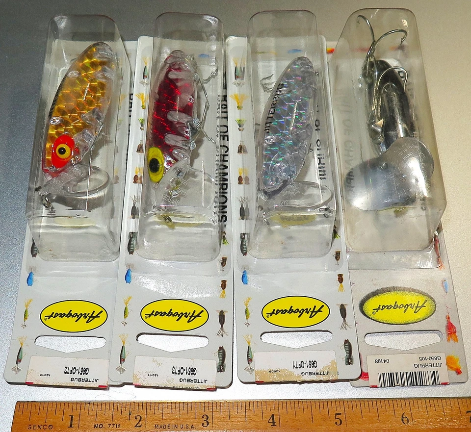 Lote 4 Arbogast JITTERBUGS G651 COLORES MUY RAROS NOS de diferentes colores Foto 1 de 4