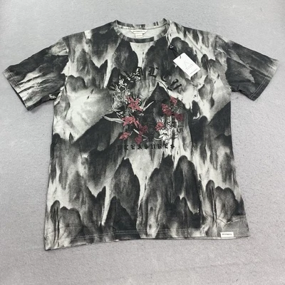 Camisa Eleven Paris Para Hombre XL Mármol Blanca Negra Manga Corta Cuello Redondo S Foto 1 de 4