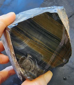 3,6 lbs (1,63 kg) Rainbow Obsidian Rough, Velvet Obsidian Rough, Obsidian Rough - Bild 1 von 14