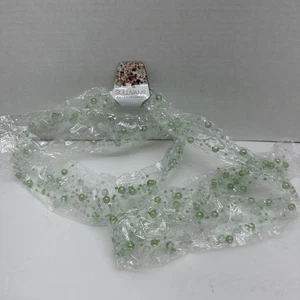 Ghirlanda ornamento perline Sullivans - look vetro verde - decorazione natalizia - Foto 1 di 8