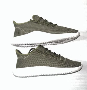 Adidas Tubular Shadow Knit Sneakers Women’s 7 Olive Green Casual Gym Lightweight - Picture 1 of 8
