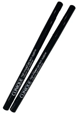 CLINIQUE high impact gel tech eyeliner black lot set x 2 - .09g / 0.0034 oz ea. - Image 1 of 2