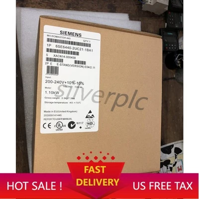 New Siemens 6SE6 440-2UC21-1BA1 6SE6440-2UC21-1BA1 MICROMASTER440 without filter - Image 1 of 2