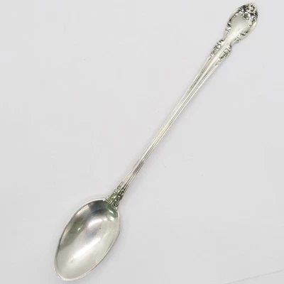 CUCHARA DE TÉ HELADA GORHAM MELROSE PLATA ESTERLINA 7-5/8"" CUBIERTOS SIN MONOGRAMA .925 Foto 1 de 4