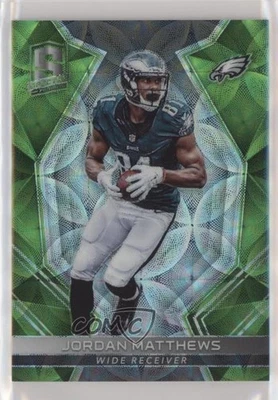 2017 Panini Spectra Neon Green Prizm /25 Jordan Matthews #11 - Image 1 of 2