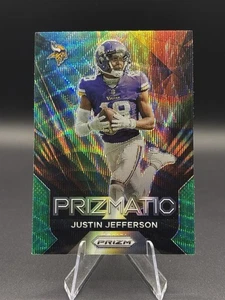 Justin Jefferson Prizmatic Refractor #16 Panini Prizm 2023 NFL Minnesota Vikings - Foto 1 di 4