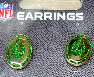 NFL Official Jewelry Green Bay Packers Glitzer Ohrstecker Damen Fan Spiel - Bild 1 von 6