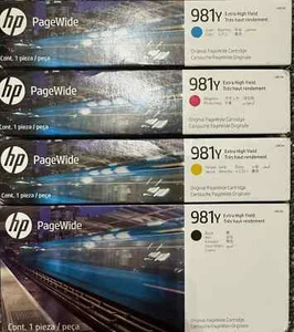 HP 981Y FULL SET BLACK/MAGENTA/CYAN/YELLOW - Afbeelding 1 van 1