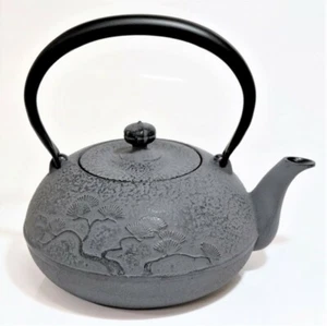 Tetsubin Japanese Cast Iron Kettle Nanbu Tekki Japan Ubaguchi Matsu Pine 1.2L - Picture 1 of 7