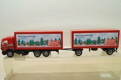 Herpa Mercedes 2435 Rimorchio Müller Iberico Salsiccia Nuovo IN Conf. Orig. (D) - Immagine 1 di 4