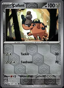 Pokemon TCG Reverse Holo Cufant SV Shrouded Fable 049 - Picture 1 of 2