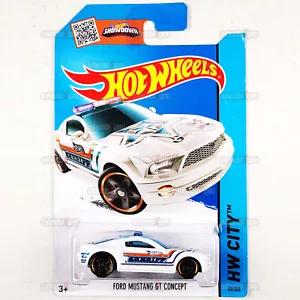 Hot Wheels FORD MUSTANG GT CONCEPT #49 bianco- HW City Rescue- 1:64 Sheriff CFL44 - Foto 1 di 3