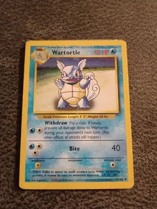 First Edition Wartortle Pokemon Card - Picture 1 of 2