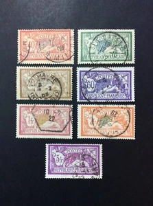 BroadviewStamps France #121-25, 127, 129 used F-VF. - Picture 1 of 2