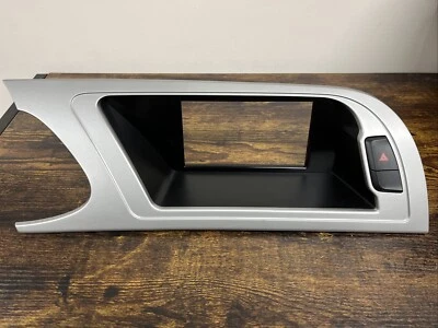 2008-2012 Audi A4 GPS Navigation Center Display Surround Bezel Dash Trim Silver Foto 1 de 4