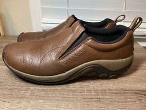 Merrell Dual Density Moc Slip On Trail Hiking Walking Shoes Brown Mens Size 12