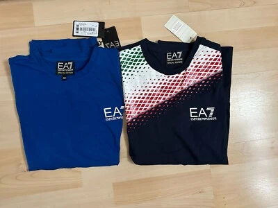 NUEVO CON ETIQUETAS 100% Auténticas 2 Camisetas Emporio Armani Hombre Pequeñas Edición Especial Italia Foto 1 de 4