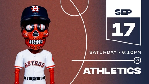 Houston Astros Sugar Skull SGA Bobblehead 9/17 Dia De Los Muertos! Cover