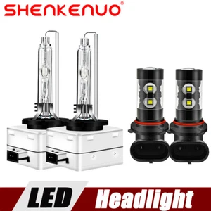 For 2007-2013 Cadillac Escalade EXT LED HID Headlight Bulbs High&Low + Fog Light - Picture 1 of 11