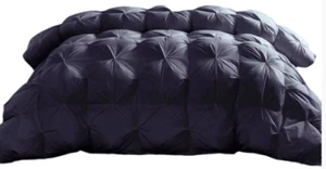 Goose Down Comforter, 100% Egyptian Cotton Black (Size: Twin 68 x 90) - Picture 1 of 4