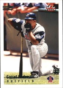2002 Fleer Triple Crown Batting Average Parallel Angels Baseball #32 Anderson