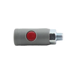 (1/5) Milton S-99706 "M" Style Safety Coupler - Push Button 1/4" MNPT, 36 CFM - Picture 1 of 1