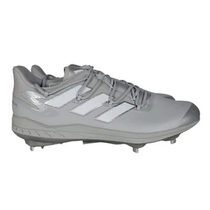 Adidas Men’s Size 13.5 Adizero Afterburner Baseball Cleats Metal Gray H00979 NEW - Picture 1 of 13