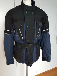 Frauen-Motorradjacke Gr. XS (36/38), schwarz-blau - Bild 1 von 12