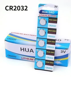 100X HUA DAO 3V CR2032 Lithium Button Coin Cell Battery QTY 20 CARDS/100PCS - Picture 1 of 3