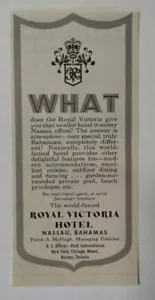 1958 Royal Victoria Hotel Advertisement Nassau, Bahamas - Foto 1 di 1